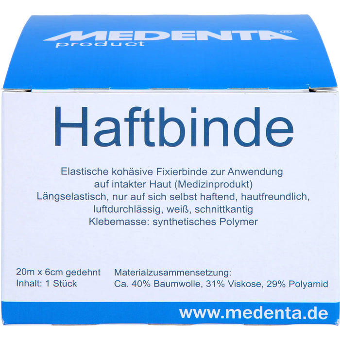 HAFTBINDE ELASTISCH 20MX6CM, 1 St BIN