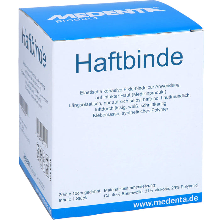 MEDENTA Haftbinde elastisch 10 cm x 20 m, 1 pc Bandage