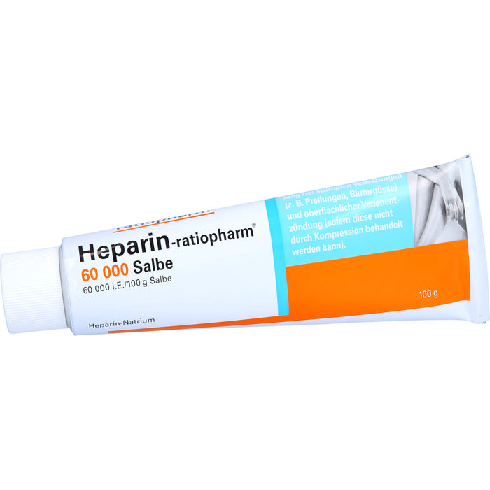 Heparin-ratiopharm 60 000 Salbe bei stumpfen Verletzungen, 100 g Onguent