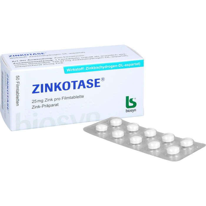 ZINKOTASE Filmtabletten, 50 pc Tablettes