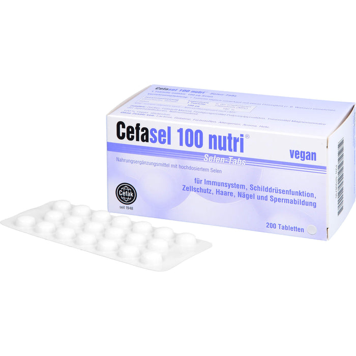 Cefasel 100 nutri Selen-Tabs, 200 pc Tablettes