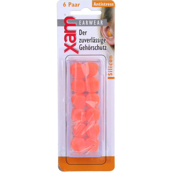 Ohrschutz Xam med. Silikon orange, 12 St