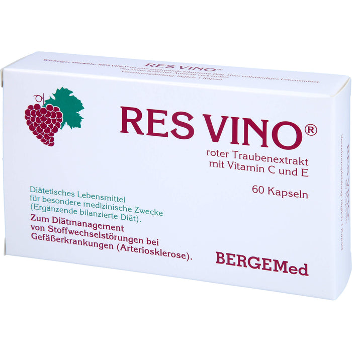 Res Vino Kapseln Roter Traubenextrakt, 60 pcs. Capsules