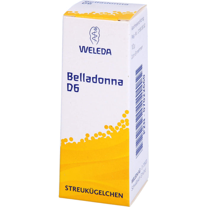 WELEDA Belladonna D 6 Globuli, 10 g Globuli