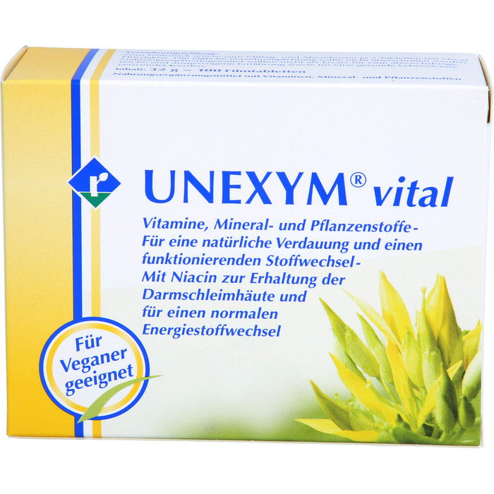 UNEXYM vital Filmtabletten für eine natürliche Verdauung, 100 pc Tablettes