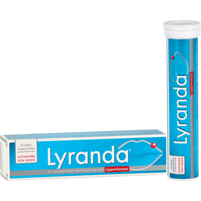 Lyranda Kautabletten bei Lippenherpes, 15 pc Tablettes