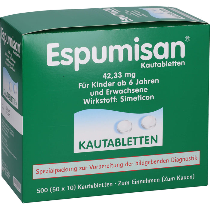 Espumisan Kautabletten, 500 pc Tablettes