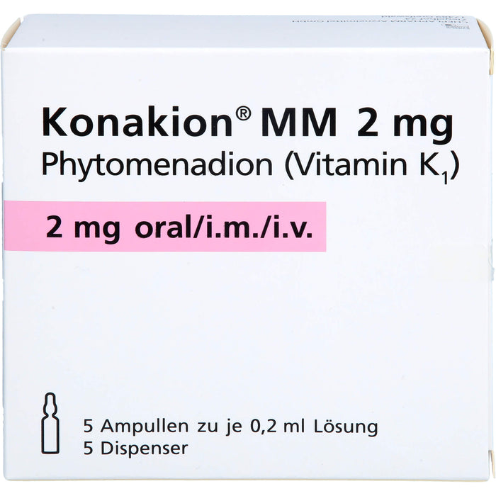 Konakion MM 2 mg, Lösung, 5 St. Ampullen