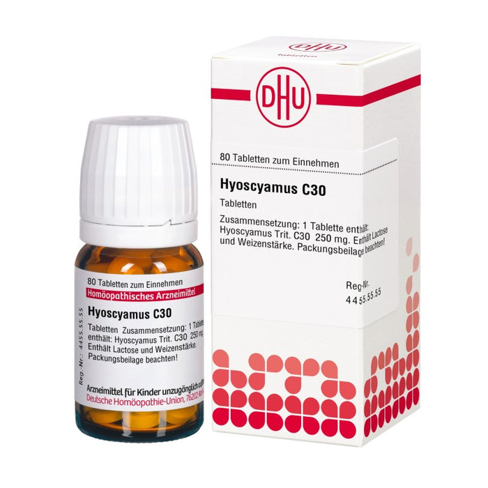 DHU Hyoscyamus C30 Tabletten, 80 St. Tabletten