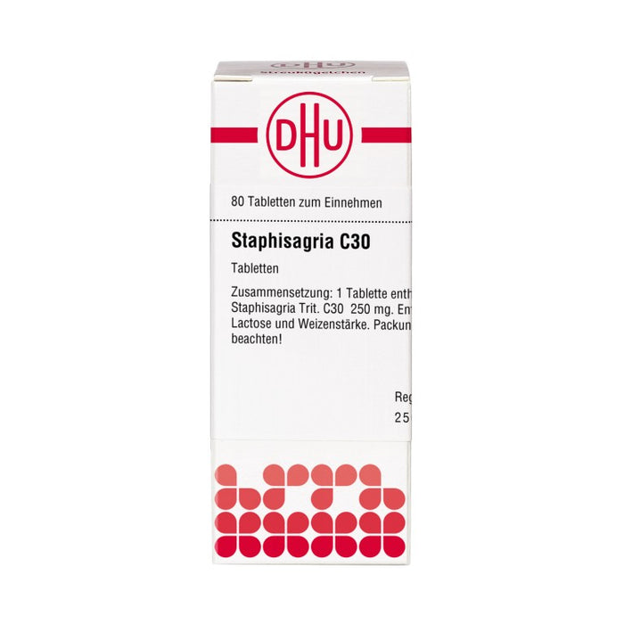 DHU Staphisagria C30 Tabletten, 80 St. Tabletten