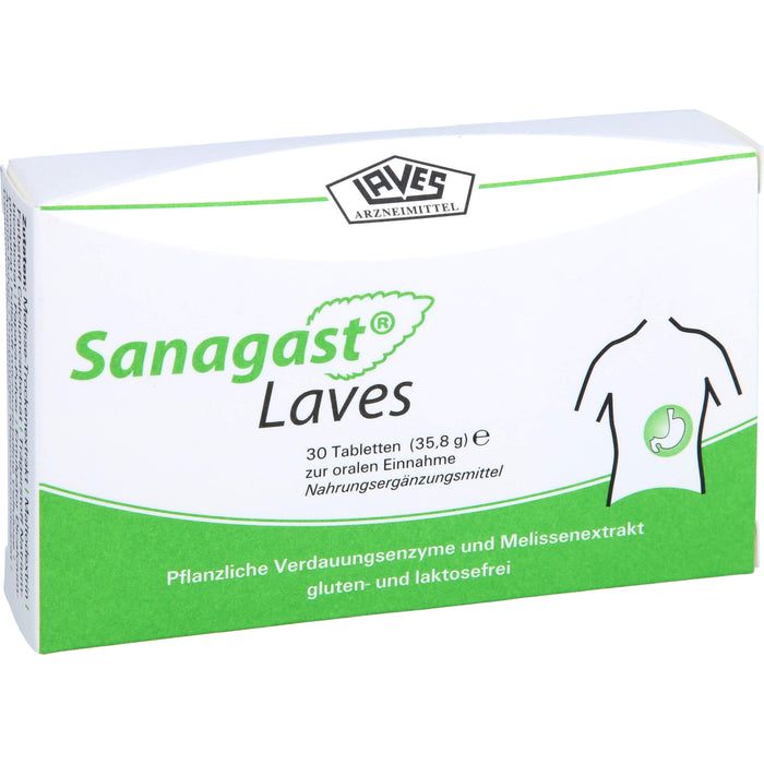 Sanagast Laves Tabletten, 30 pc Tablettes