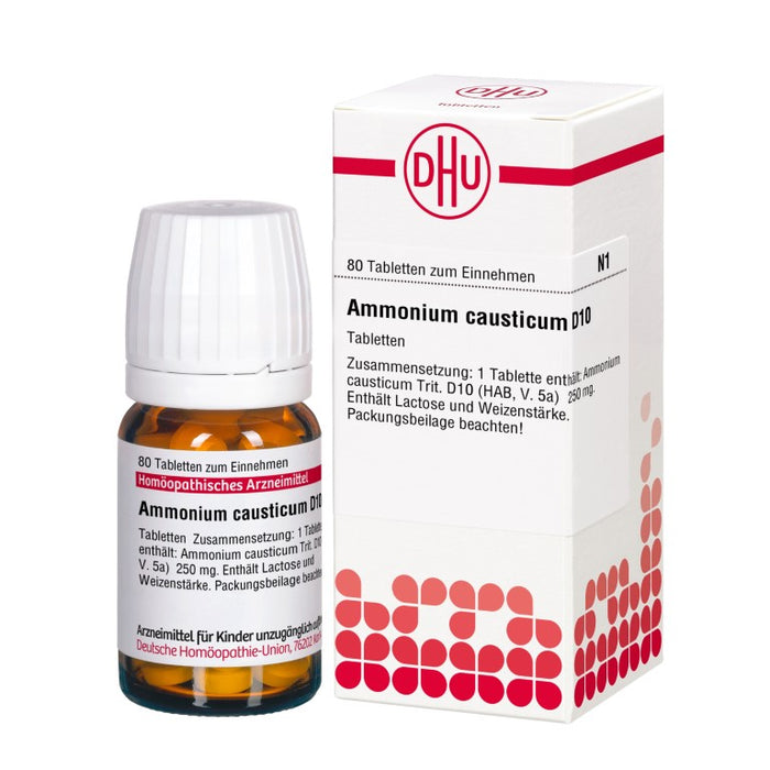 DHU Ammonium causticum D10 Tabletten, 80 St. Tabletten