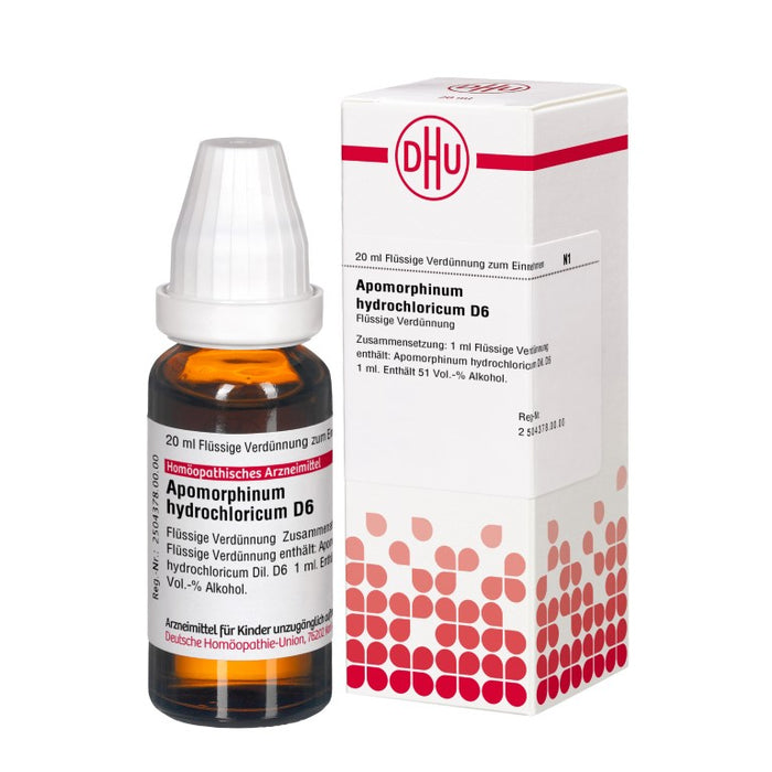 Apomorphinum hydrochloricum D6 DHU Dilution, 20 ml Lösung