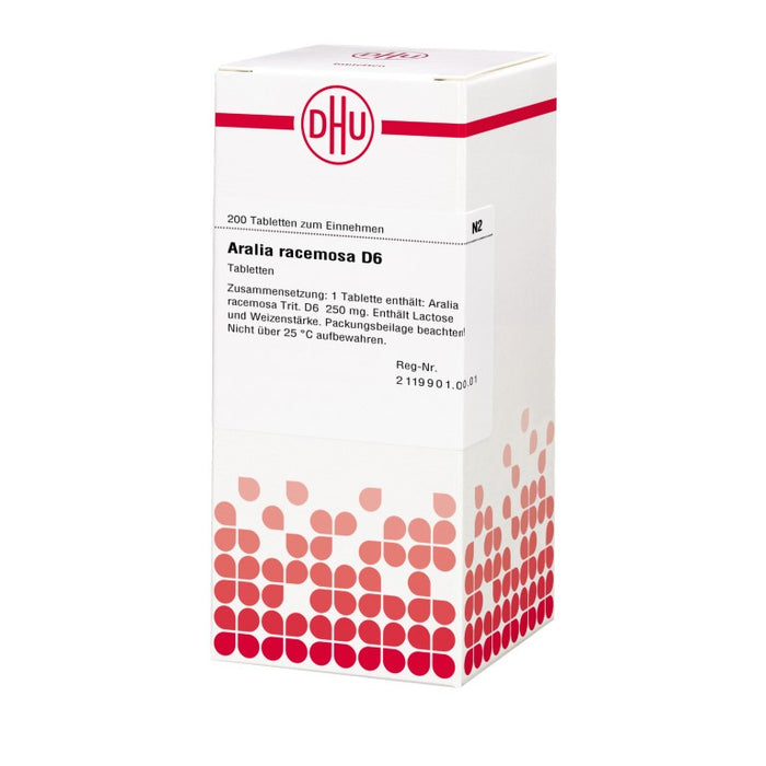 DHU Aralia racemosa D6 Tabletten, 200 St. Tabletten