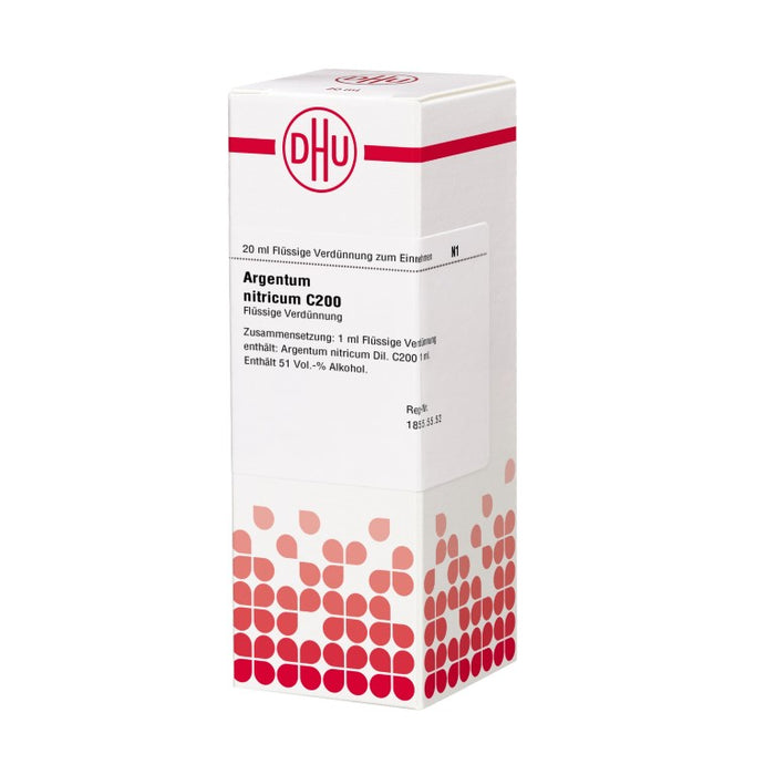 Argentum nitricum C200 DHU Dilution, 20 ml Lösung