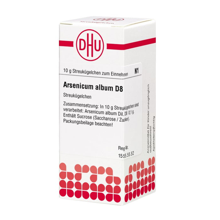 DHU Arsenicum album D8 Streukügelchen, 10 g Globuli