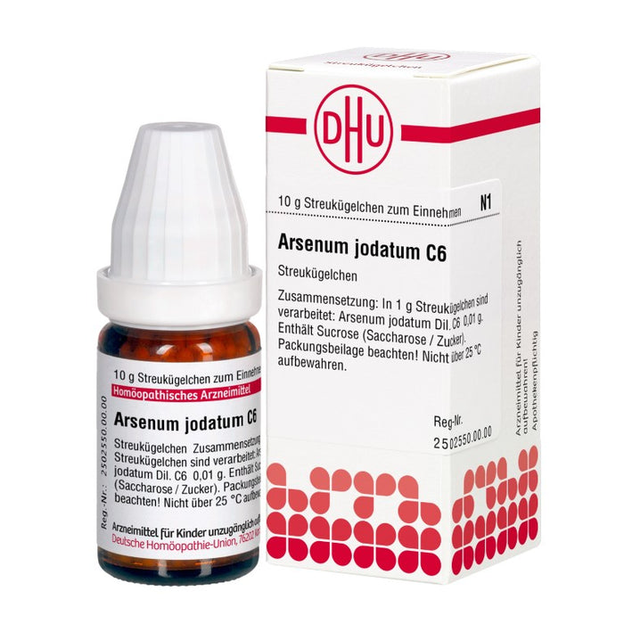 Arsenum jodatum C6 DHU Globuli, 10 g Globuli