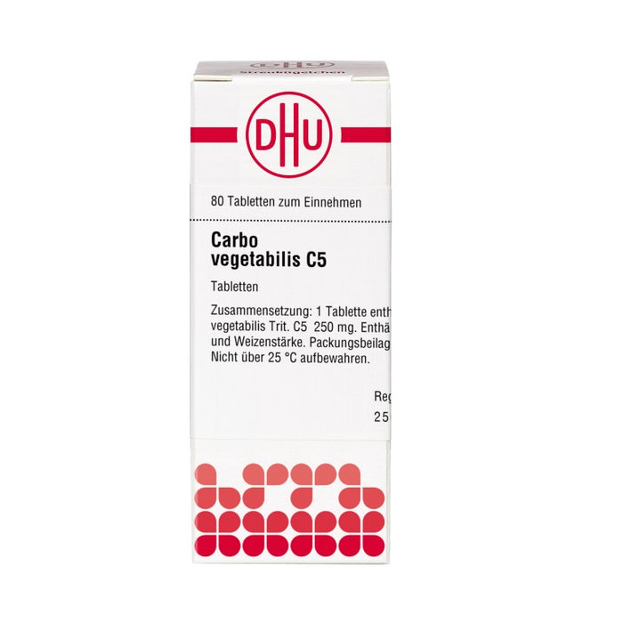 DHU Carbo vegetabilis C5 Tabletten, 80 St. Tabletten