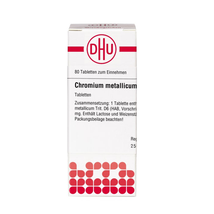 Chromium metallicum D6 DHU Tabletten, 80 St. Tabletten