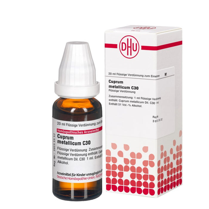 Cuprum metallicum C30 DHU Dilution, 20 ml Lösung