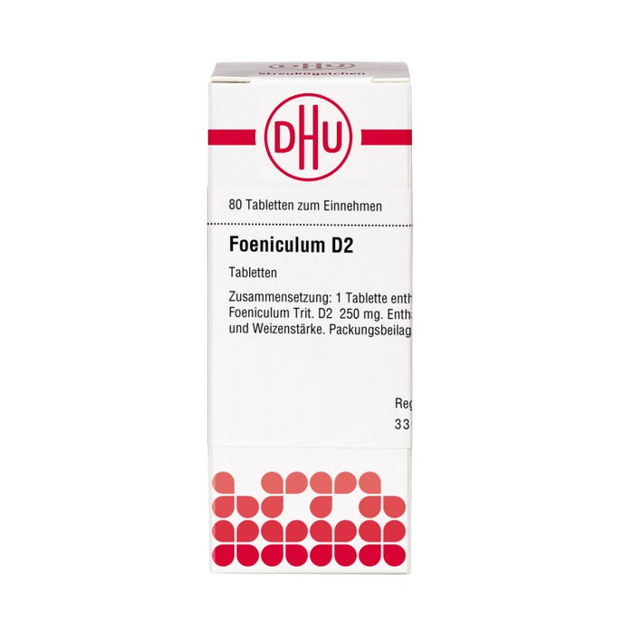 Foeniculum D2 DHU Tabletten, 80 St. Tabletten