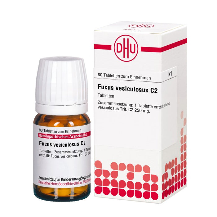 DHU Fucus vesiculosus C2 Tabletten, 80 St. Tabletten