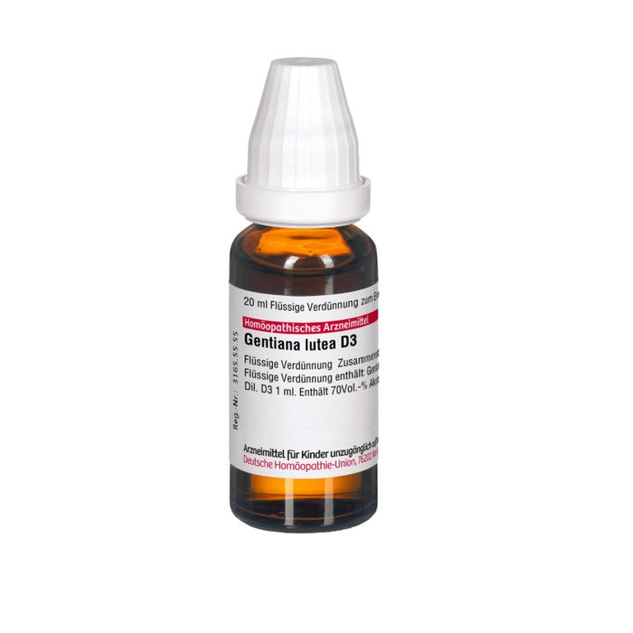 Gentiana lutea D3 DHU Dilution, 20 ml Lösung