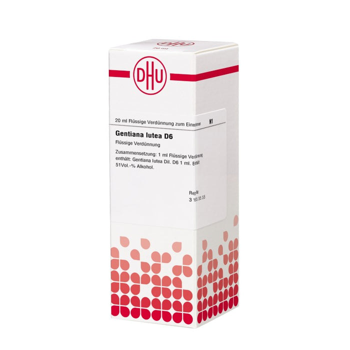 Gentiana lutea D6 DHU Dilution, 20 ml Lösung