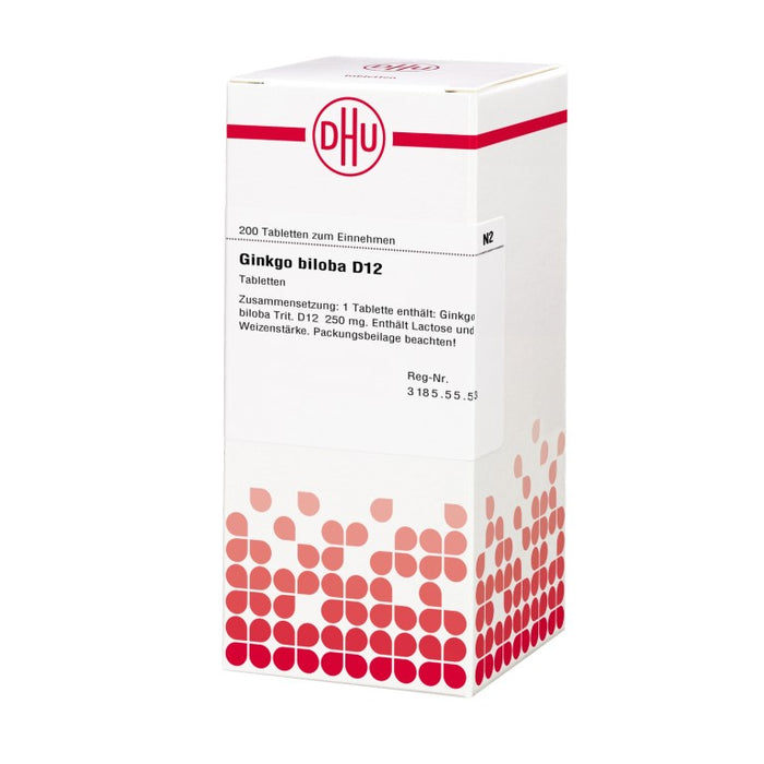 DHU Ginkgo biloba D 12 Tabletten, 200 St. Tabletten