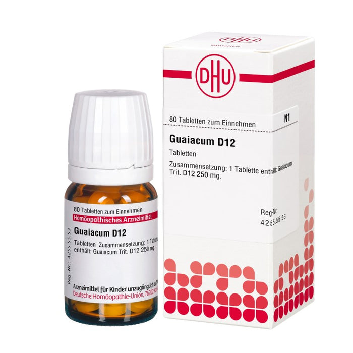 DHU Guaiacum D12 Tabletten, 80 St. Tabletten