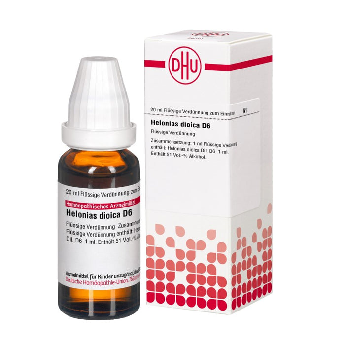 Helonias dioica D6 DHU Dilution, 20 ml Lösung