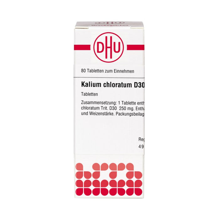 DHU Kalium chloratum D30 Tabletten, 80 St. Tabletten