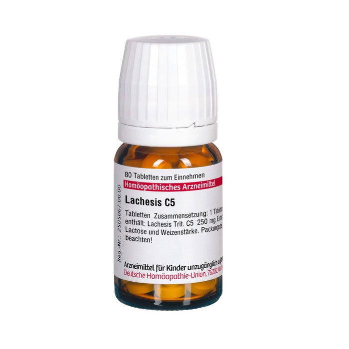 DHU Lachesis C5 Tabletten, 80 St. Tabletten