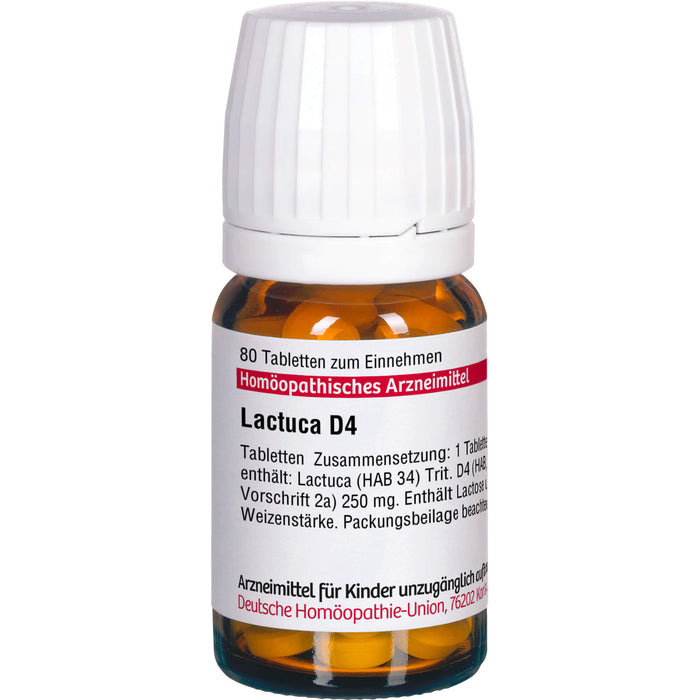 DHU Lactuca D 4 Tabletten, 80 St. Tabletten