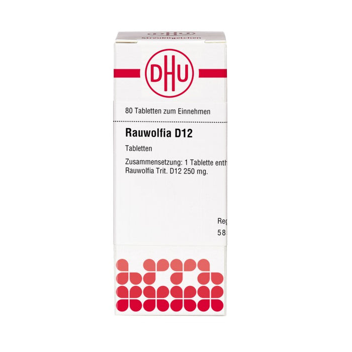 Rauwolfia D12 DHU Tabletten, 80 St. Tabletten