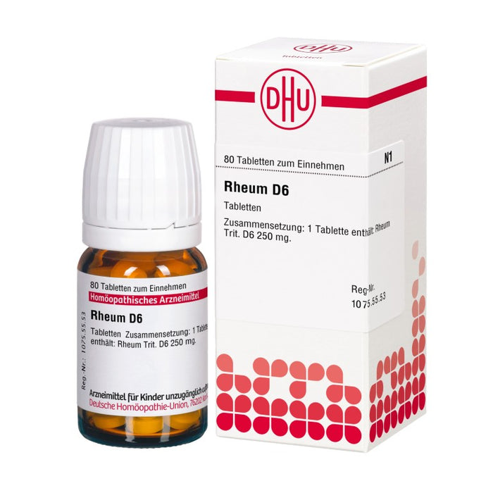 DHU Rheum D6 Tabletten, 80 St. Tabletten