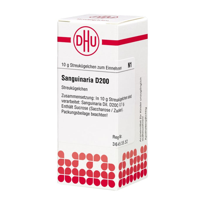 DHU Sanguinaria D200 Streukügelchen, 10 g Globules