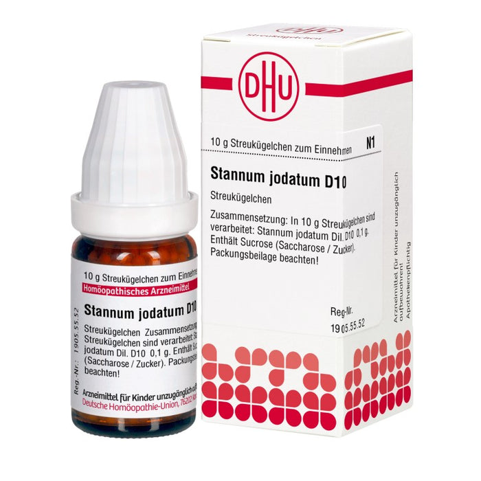 Stannum jodatum D10 DHU Globuli, 10 g Globuli