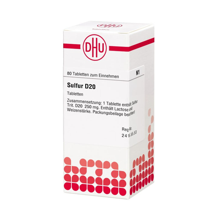 DHU Sulfur D20 Tabletten, 80 St. Tabletten