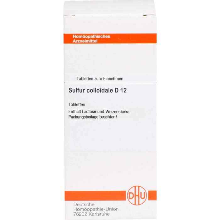 DHU Sulfur colloidale D12 Tabletten, 80 St. Tabletten