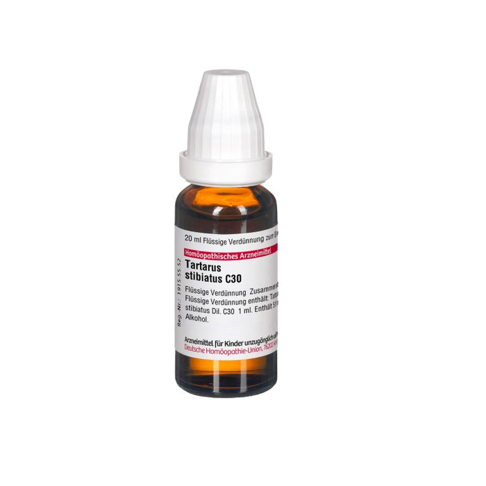 Tartarus stibiatus C30 DHU Dilution, 20 ml Lösung