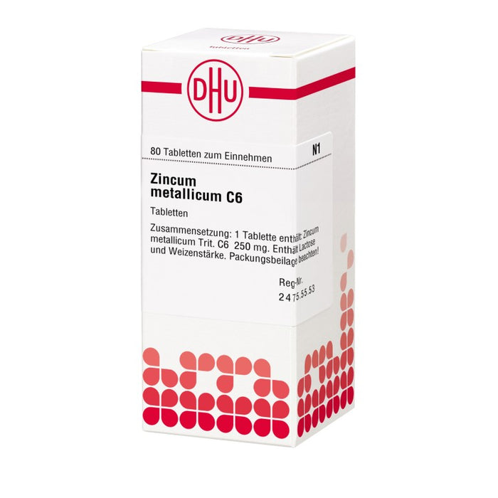 DHU Zincum metallicum C6 Tabletten, 80 St. Tabletten