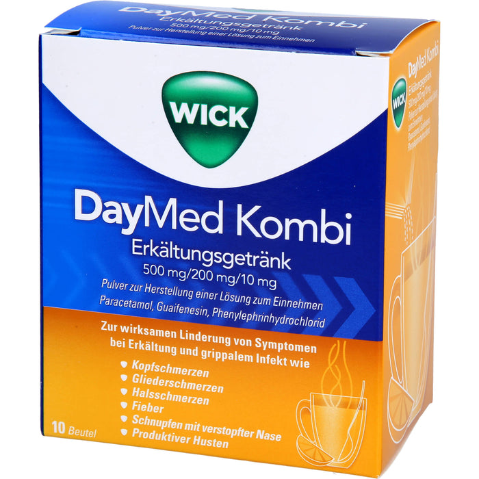 WICK DayMed Kombi Erkältungsgetränk Pulver, 10 pcs. Sachets