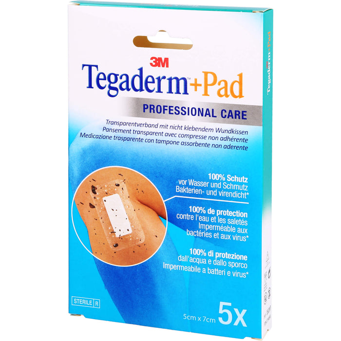 Tegaderm Plus Pad 3M 5,0cmx7,0cm, 5 St. Pflaster