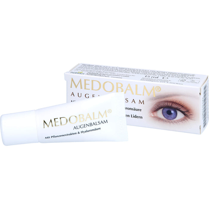 Medobalm Augenbalsam bei Tränensäcken, geschwollenen Lidern und Augenfältchen, 15 ml Crème