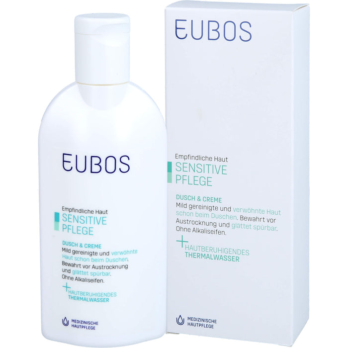 EUBOS SENSITIVE DUSCH & CREME Nachfüllbeutel, 200 ml Solution