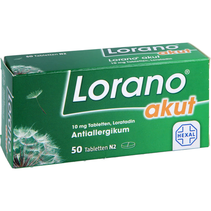 Lorano akut Tabletten, 50 pcs. Tablets