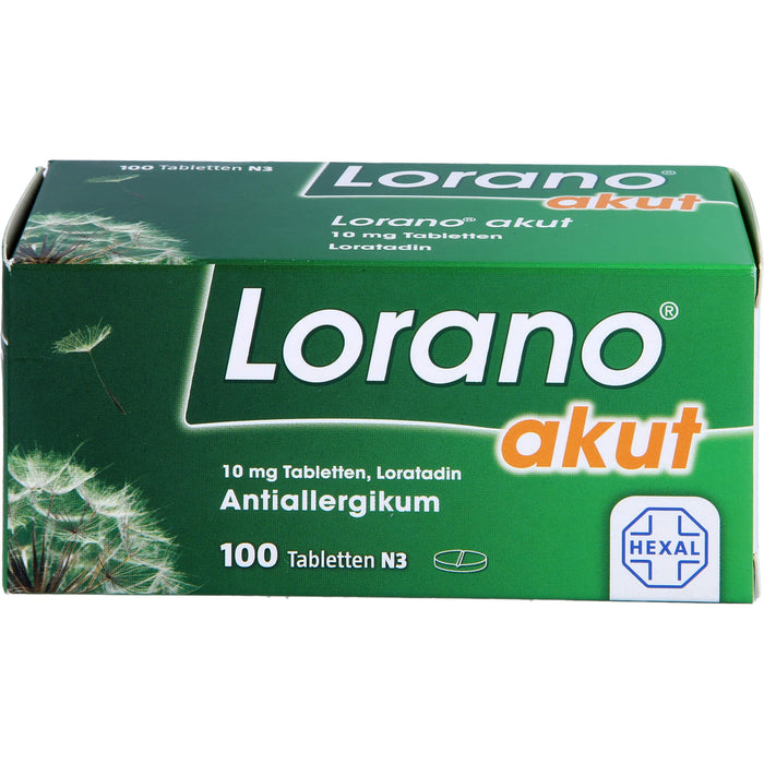 Lorano akut Tabletten, 100 pcs. Tablets