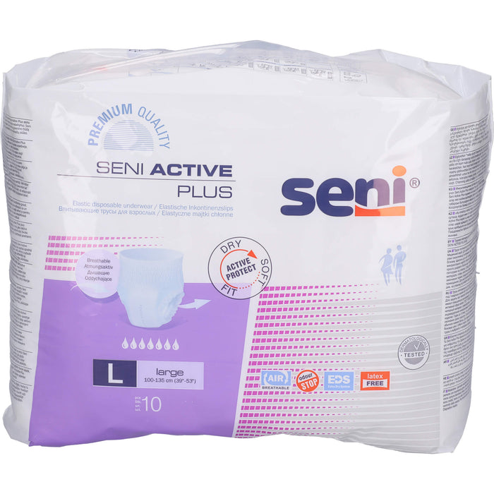 Seni Active Plus Large elastische Inkontinenzslips, 10 pcs. Pants