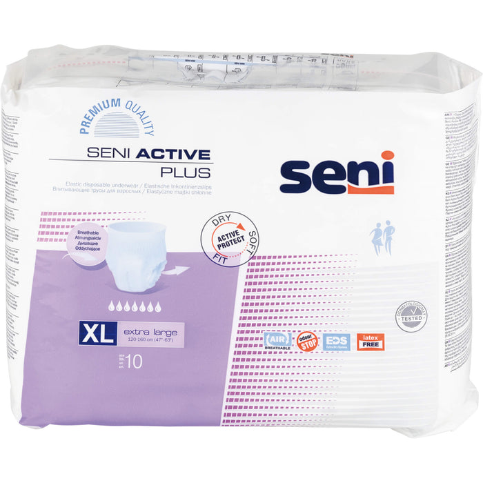 Seni Active Plus Inkontinenzslip XL, 10 St. Slips